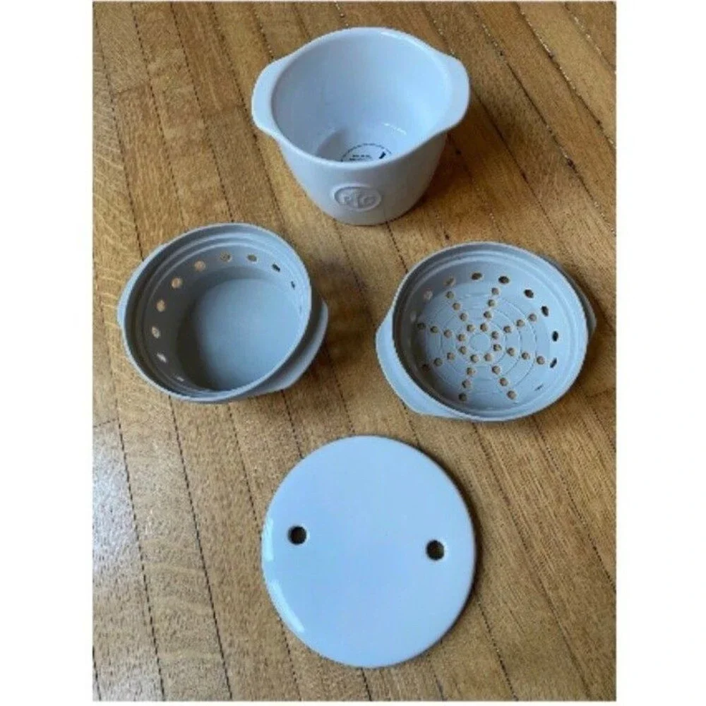 Pampered Chef Ceramic Breakfast Sandwich Microwave Cooker